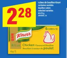 Maxi CUBES DE BOUILLON KNORR | BOUILLON CUBES, 63/72 G offer