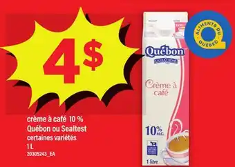 Maxi CRÈME À CAFÉ 10% QUÉBON OU SEALTEST, 1 L offer