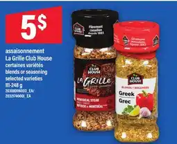 Maxi ASSAISONNEMENT LA GRILLE CLUB HOUSE | BLENDS OR SEASONING, 111-248 G offer
