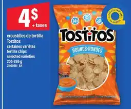Maxi CROUSTILLES DE TORTILLA TOSTITOS | TORTILLA CHIPS, 205-295 G offer