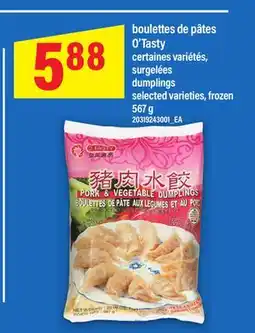 Maxi BOULETTES DE PÂTES O'TASTY | DUMPLINGS, 567 G offer