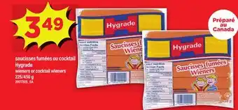Maxi SAUCISSES FUMÉES OU COCKTAIL HYGRADE | WIENERS OR COCKTAIL WIENERS, 225/450 g offer