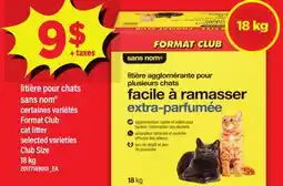 Maxi LITIÈRE POUR CHATS SANS NOM | FORMAT CLUB CAT LITTER, 18 KG offer