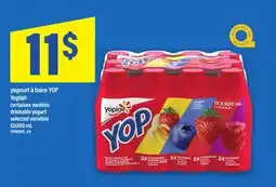 Maxi YOGOURT À BOIRE YOP YOPLAIT | DRINKABLE YOGURT, 12x200 mL offer