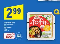 Maxi TOFU FONTAINE SANTÉ EXTRA-FERME, NATURE | TOFU EXTRA FIRM PLAIN, 400 G offer
