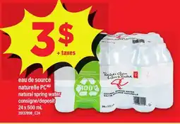 Maxi EAU DE SOURCE NATURELLE PC | NATURAL SPRING WATER, 24 X 500 ML offer