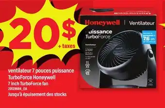 Maxi VENTILATEUR 7 POUCES PUISSANCE TURBOFORCE HONEYWELL | 7 INCH TURBOFORCE FAN offer