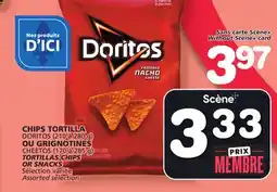 Marches Tradition DORITOS (210 à 280 g) OU GRIGNOTINES CHEETOS (170 à 285 g) TORTILLAS CHIPS OR SNACKS offer