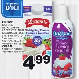 Marches Tradition QUÉBON ULTRA'CRÈME OR SEALTEST CREAM offer
