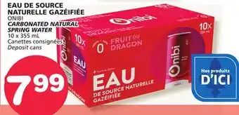 Marches Tradition ONIBI CARBONATED NATURAL SPRING WATER offer
