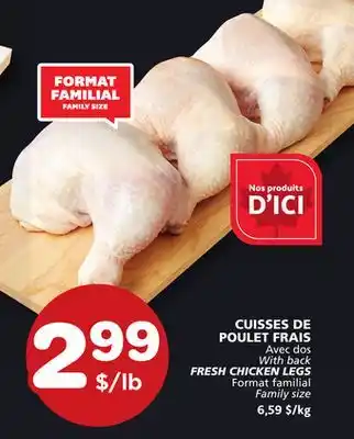 Marches Tradition Avec dos With back FRESH CHICKEN LEGS offer
