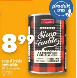 Marche Ami SIROP D'ÉRABLE IRRÉSISTIBLE offer
