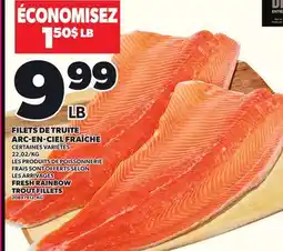 Provigo FRESH RAINBOW TROUT FILLETS offer
