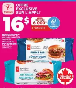 Provigo PC BURGERS, PC BURGERS, 568 G-1,36 KG offer