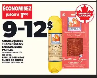 Provigo PAPILLE DELI MEAT SLICED OR CHUBS, 125-300 G offer