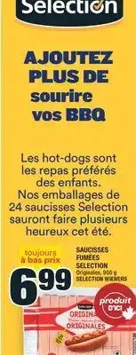 Super C SAUCISSES FUMÉES SELECTION │ SELECTION WIENERS offer