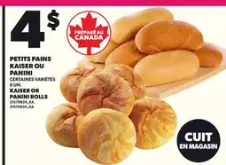 Provigo KAISER OR PANINI ROLLS offer