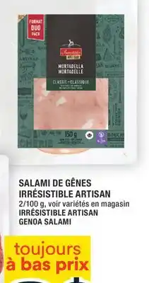 Super C SALAMI DE GÊNES IRRÉSISTIBLE ARTISAN | IRRÉSISTIBLE ARTISAN GENOA SALAMI offer