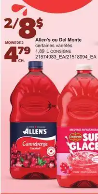 Provigo ALLEN'S OU DEL MONTE, 1,89 L offer