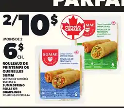 Provigo SUMM SPRING ROLLS OR DUMPLINGS, 250-350 G offer