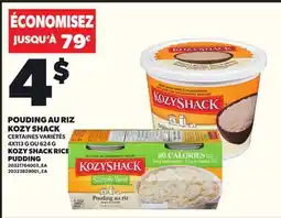 Provigo KOZY SHACK RICE PUDDING, 4X113 G OU 624 G offer