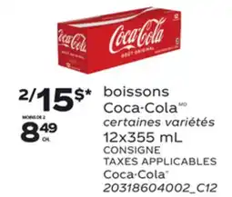 Provigo BOISSONS COCA-COLA , 12x355 ML offer