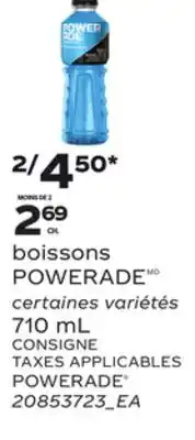 Provigo POWERADE , 710 mL offer