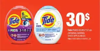 Provigo Tide PODS 63/85/112 un offer