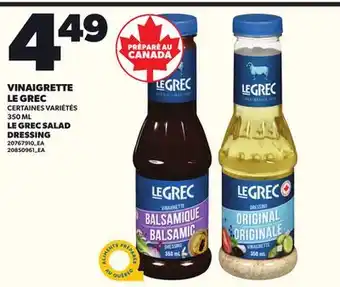 Provigo LE GREC SALAD DRESSING, 350 ML offer