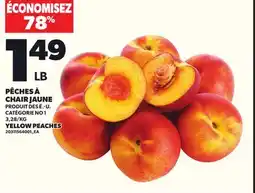 Provigo YELLOW PEACHES offer