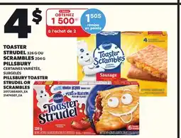 Provigo PILLSBURY TOASTER STRUDEL, 326 G OR SCRAMBLES, 204 G offer