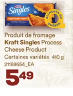 Provigo KRAFT SINGLES PROCESS CHEESE PRODUCT, 410 g offer