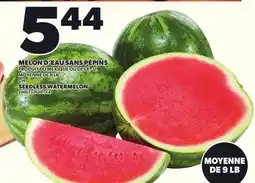 Provigo SEEDLESS WATERMELON, 9 LB offer