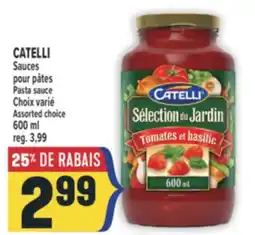 Marché Adonis CATELLI Sauces pour pâtes | Pasta sauce offer