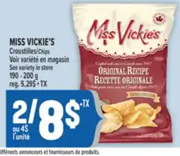 Marché Adonis MISS VICKIE'S Croustilles | Chips offer