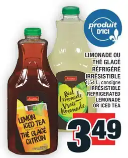 Super C LIMONADE OU THÉ GLACÉ RÉFRIGÉRÉ IRRÉSISTIBLE | IRRÉSISTIBLE REFRIGERATED LEMONADE OR ICED TEA offer