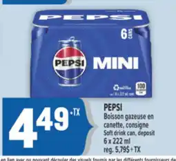 Marché Adonis PEPSI BOISSON GAZEUSE EN CANETTE | SOFT DRINK CAN offer