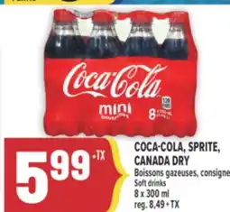 Marché Adonis COCA-COLA, SPRITE, CANADA DRY Boissons gazeuses, consigne | Soft drinks offer