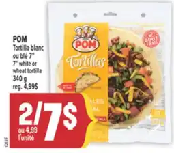 Marché Adonis POM Tortilla blanc ou blé 7 | 7 white or wheat tortilla offer