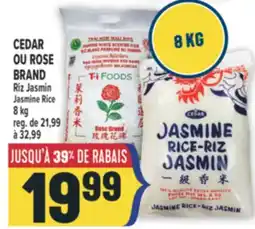 Marché Adonis CEDAR OU ROSE BRAND RIZ | JASMIN JASMINE RICE offer