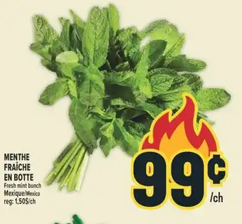 Marché Adonis MENTHE FRAÎCHE EN BOTTE | Fresh mint bunch offer
