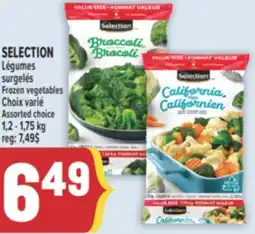Marché Adonis SELECTION LÉGUMES SURGELÉS | FROZEN VEGETABLES offer