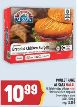 Marché Adonis POULET PANÉ AL SAFA HALAL | AL SAFA BREADED CHICKEN HALAL offer