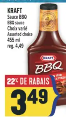 Marché Adonis KRAFT SAUCE BBQ | BBQ SAUCE offer