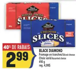 Marché Adonis BLACK DIAMOND FROMAGE EN TRANCHES/SLICED CHEESE offer