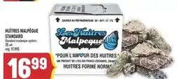 Marché Adonis HUÎTRES MALPÊQUE STANDARD | STANDARD MALPEQUE OYSTERS offer