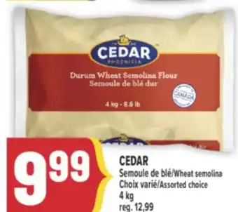 Marché Adonis CEDAR SEMOULE DE BLÉ | WHEAT SEMOLINA offer
