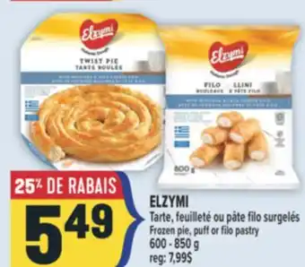 Marché Adonis ELZYMI TARTE, FEUILLETÉ OU PÂTE FILO SURGELÉS | FROZEN PIE, PUFF OR FILO PASTRY offer
