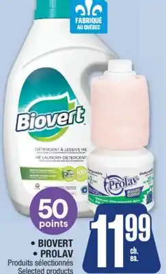 Jean Coutu BIOVERT, PROLAV Selected products offer