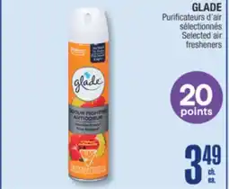 Jean Coutu GLADE Selected air fresheners offer